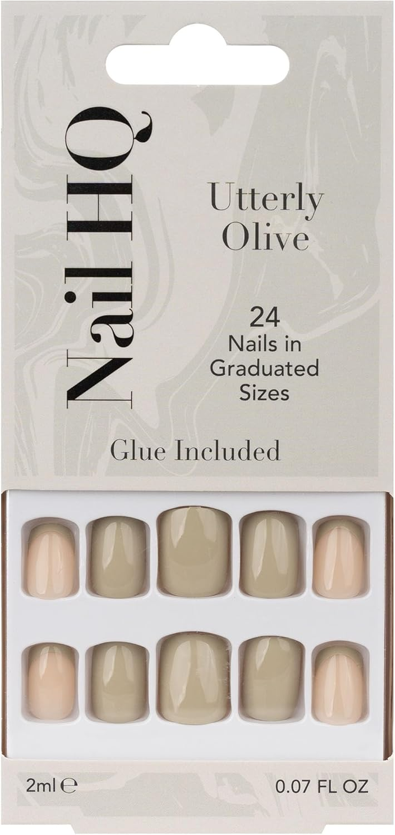 Nail HQ Almond Sweetheart French Nails (24 Pieces)