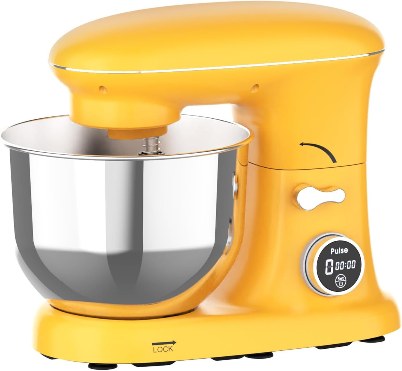 YOPOWER Stand Mixer, 6-Speed Multi-Function Food Processor & Kitchen Machine with Dough Hook, Whisk, Beater, Pasta Maker, Meat Grinder & Sausage Stuffer, Electric Food Mixer for Baking & Cooking