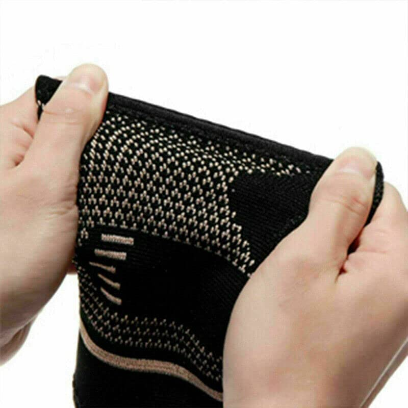 AIMALL Copper Wrist & Hand Compression Sleeve Support Arthritis Gloves Hand Palm Brace for Carpal Tunnel, Sports, Work - Breathable, Anti-Microbial, Adjustable Fit - Size S (6.3-7.5 Inches) image number 6