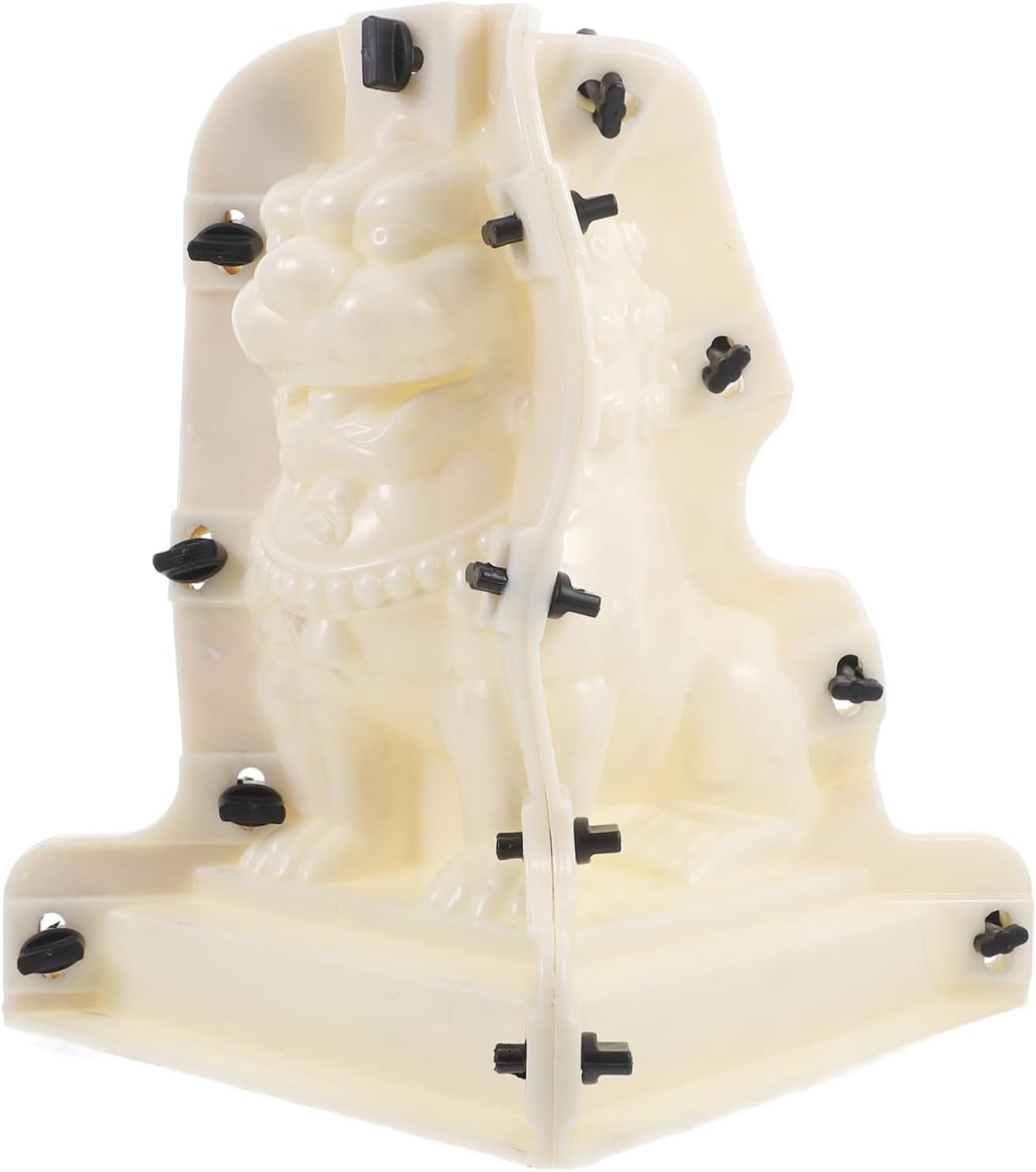 Roman Column Concrete Ball Mold Small Stone Lion Design for Garden Balustrade and Edging, Thickened Cement Mold for Outdoor Landscaping Walkways and Patio D&eacute;cor image number 4