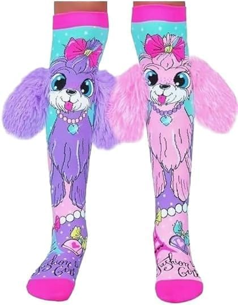 Crazy Socks for Kids Cute Girl Socks Girls Wacky Funky Stretch Mid to High Novelty Socks image number 3