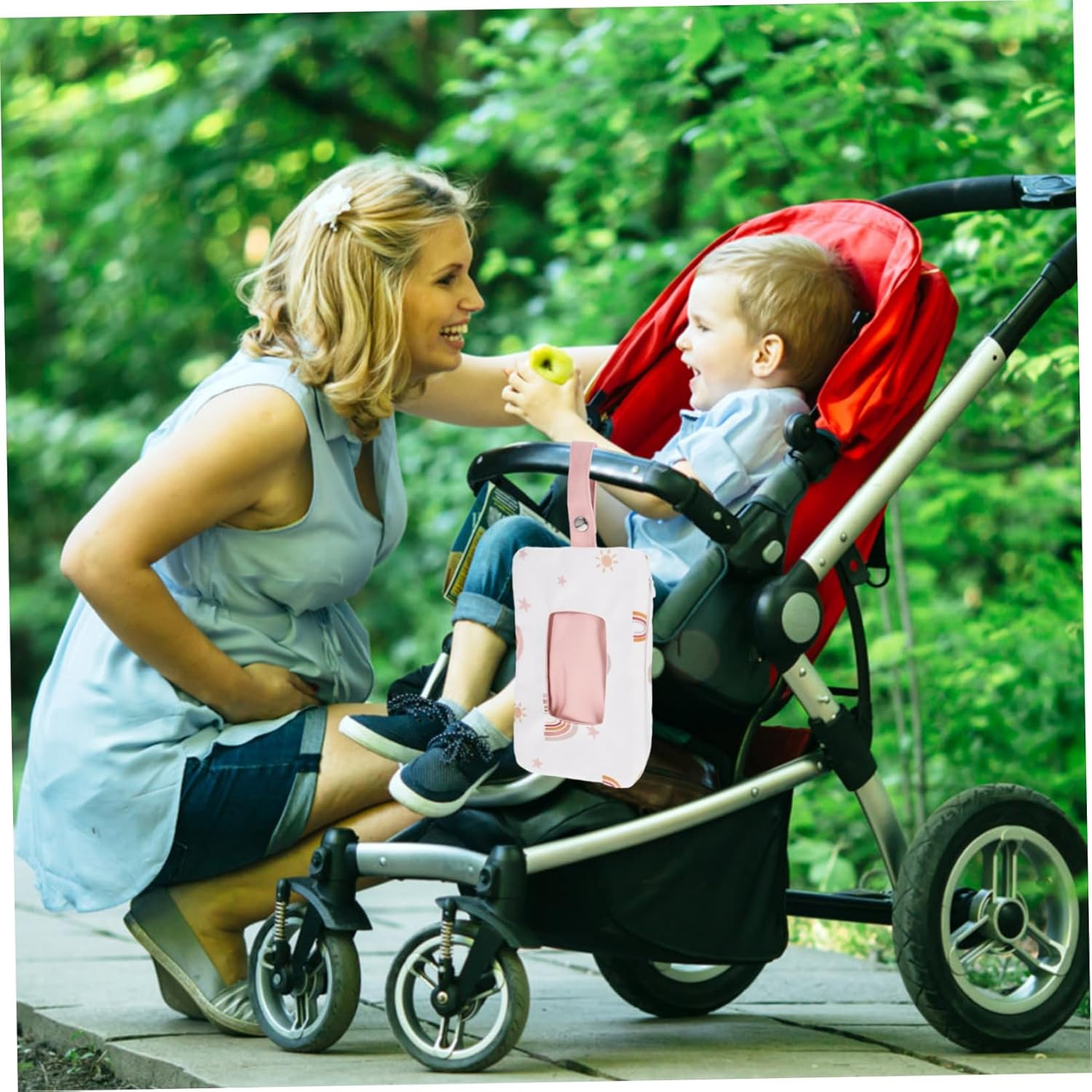 Cartoon Pattern Wet Tissue Bag Portable Wipes Container Wipes Dispenser image number 6