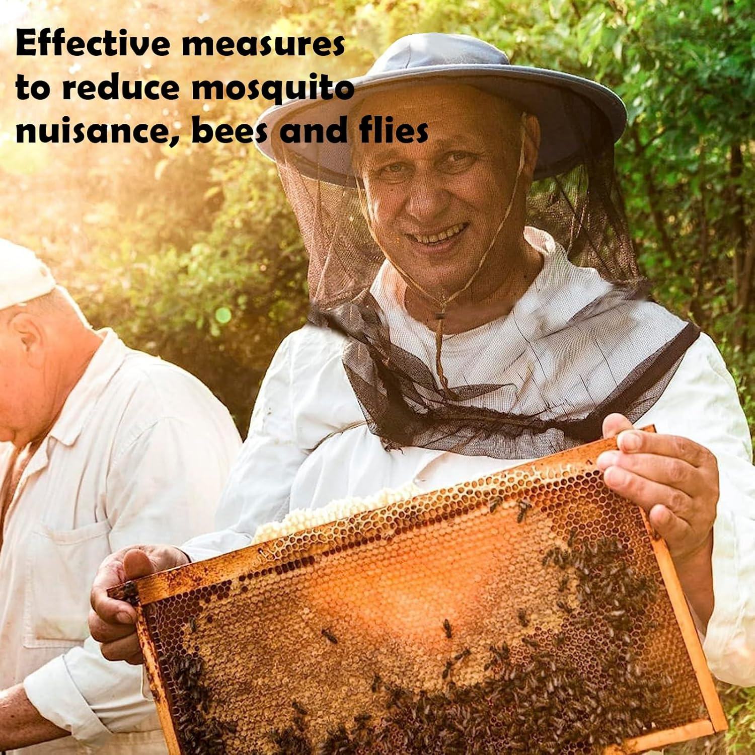 Juscuca 4 Pack Mosquito Head Net Premium Breathable Insect Shield Face Mesh, Perfect for Outdoor Activities like Fishing, Camping, Hiking image number 3