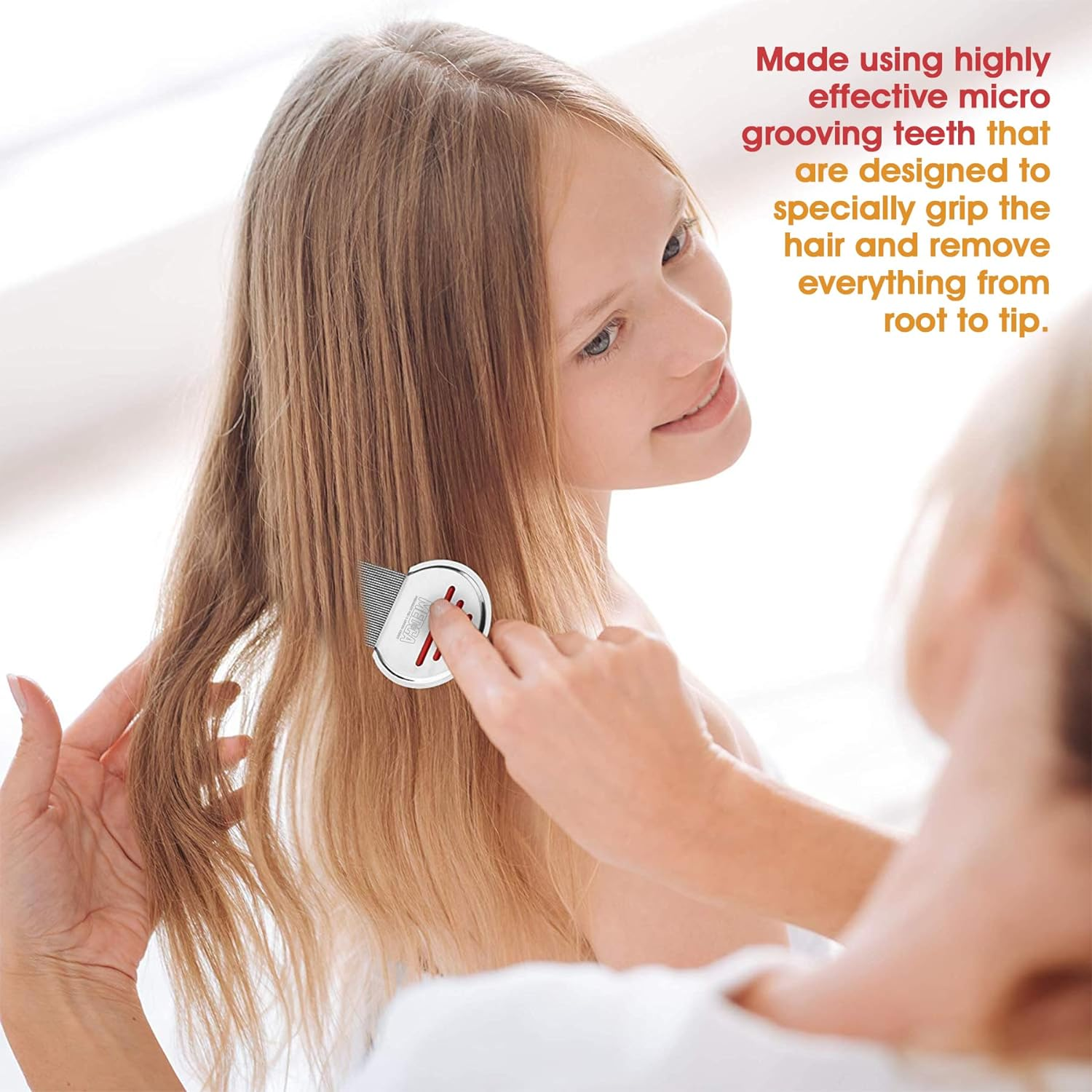 Lice Comb - (Pack of 12) Head Lice Treatment That'S Individually Packaged Professional Stainless Steel Louse and Nit Combs Removes Eggs with Rounded Tips for Comfort image number 4