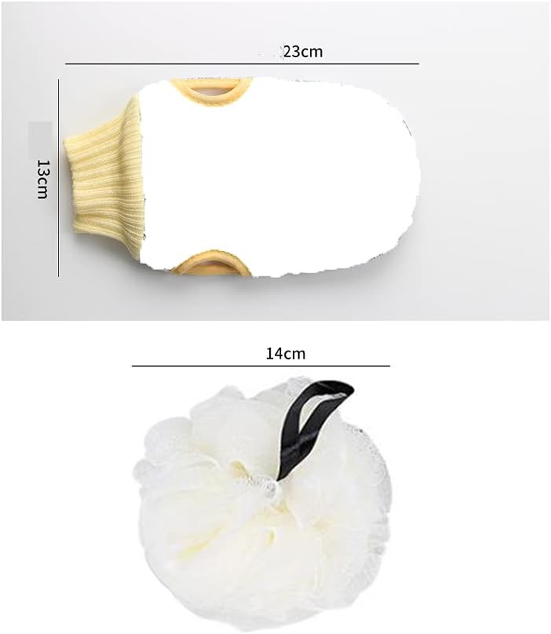 Exfoliating Gloves-Body Scrub Exfoliating-Eraser Gloves-Dry and Flaky Skin Tan Scrub Makeup Remover Clean Gloves