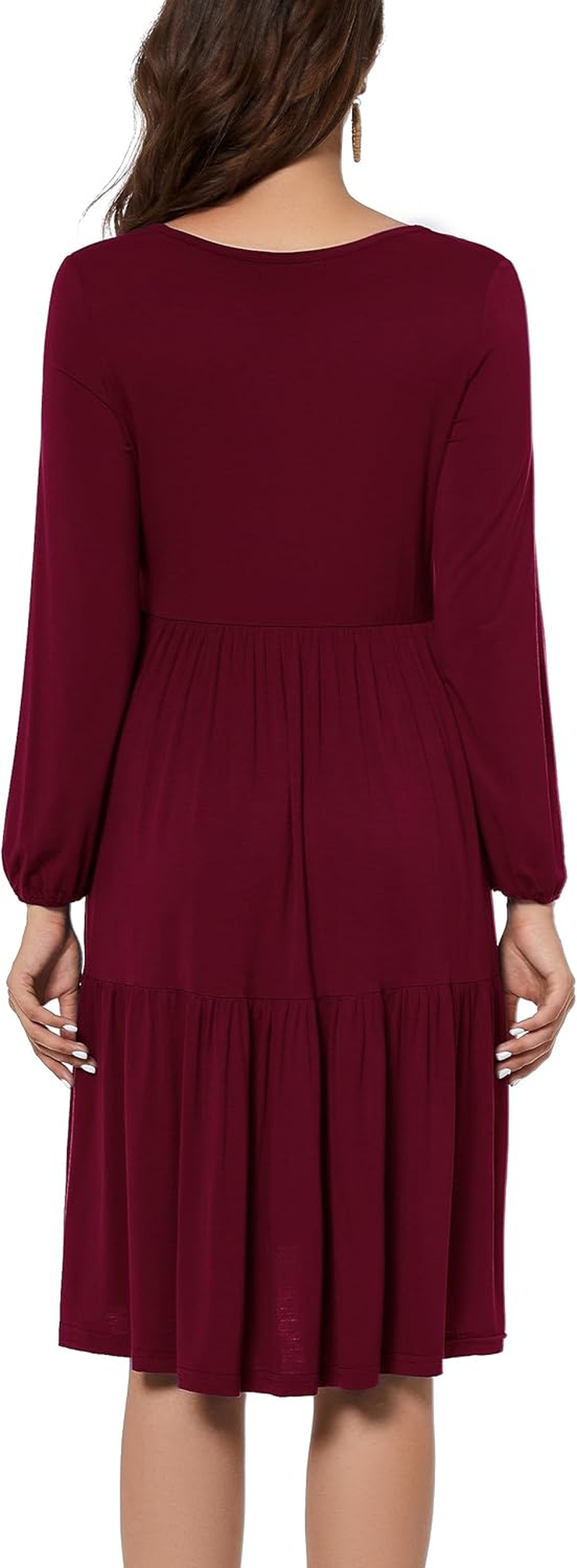 Smallshow Women'S Maternity Dress Ruffle Long Sleeve Pregnancy Clothes