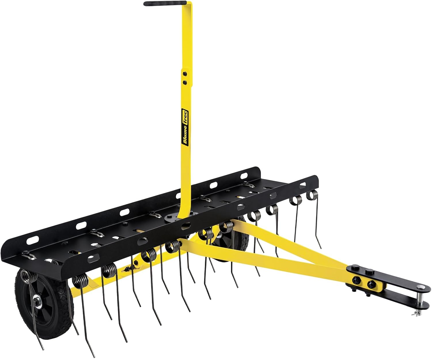 40-Inch Tow behind Lawn Dethatcher, Heavy-Duty Pull behind Grass Rake with 20 Spring Steel Tines, Ideal for ATV or Ride-On Mower Use, Removes Grass and Thatch for Large Lawns, Gardens and Farms image number 2