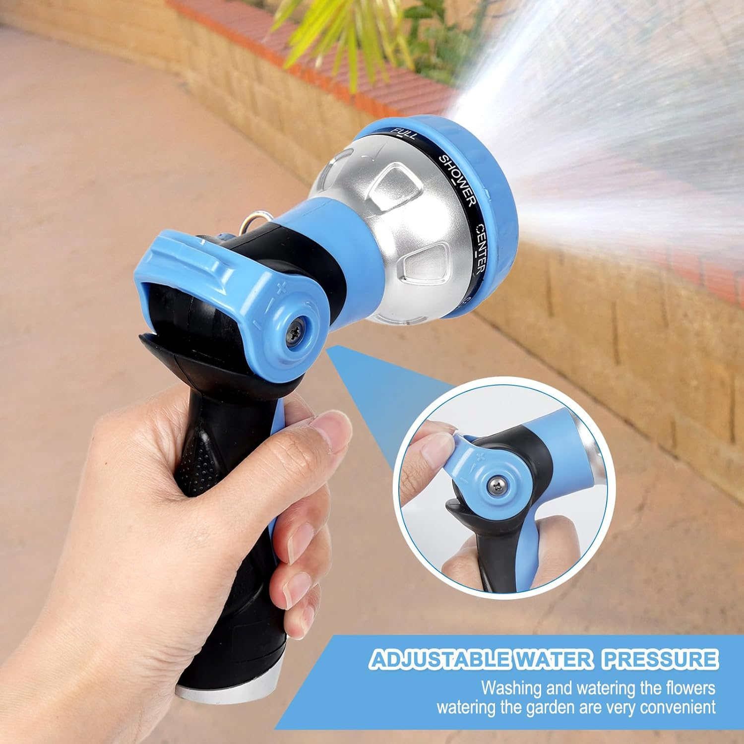 3J3B3R Hose Nozzle,Water Gun, Watering Sprinkler Nozzle, Flower Watering Device, Gardening & Lawn Supplies image number 4