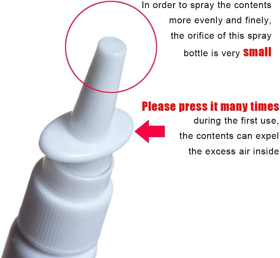 6PCS 10Ml/0.34Oz Empty Glass Refillable Nasal Spray Bottles Fine Mist Sprayers Atomizers Makeup Water Travel Containers Jars for Perfumes Essential Oils Medical Saline Water Applications (Brown) image number 5