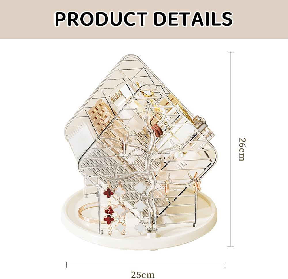 Ranqisys Bamboo Mug & Cup Holder Rack with 6 Hooks &ndash; Multifunctional Countertop Coffee & Tea Cup Storage Stand, Space-Saving Kitchen Organizer for Cups, Dishes & Spices image number 3