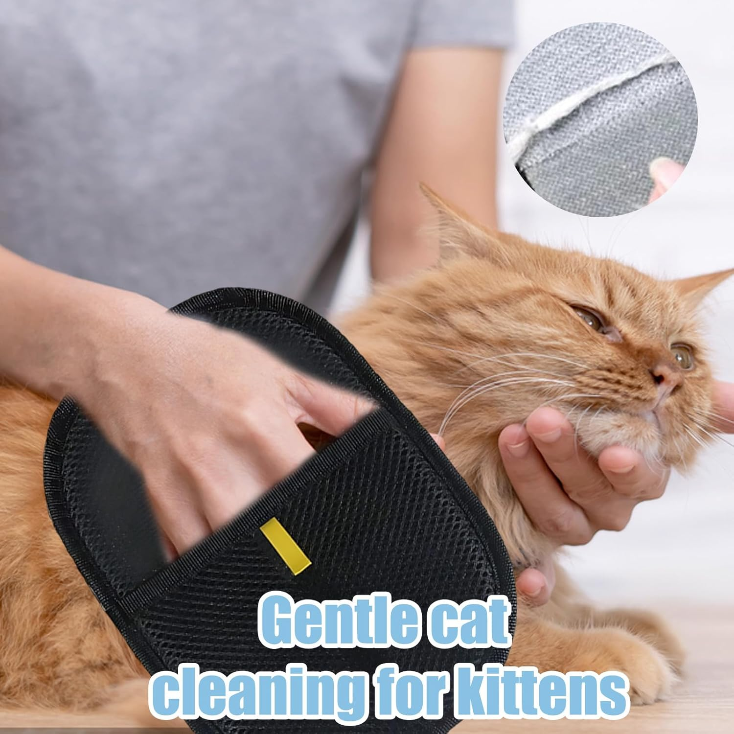 4PCS Pet Hair Remover Glove, Electrostatic Pet Hair Remover, Pet Grooming Glove for Dog and Cat Hair Removal, Multi-Surface Cleaning for Furniture, Car Seats, Clothes image number 5