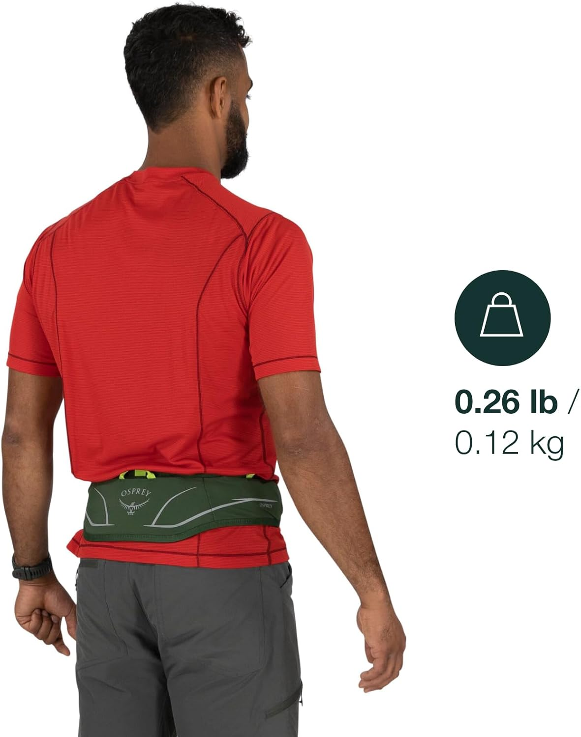 Osprey Duro Dyna LT Hydration Waist Pack for Running - Seaweed Green/Limon image number 2