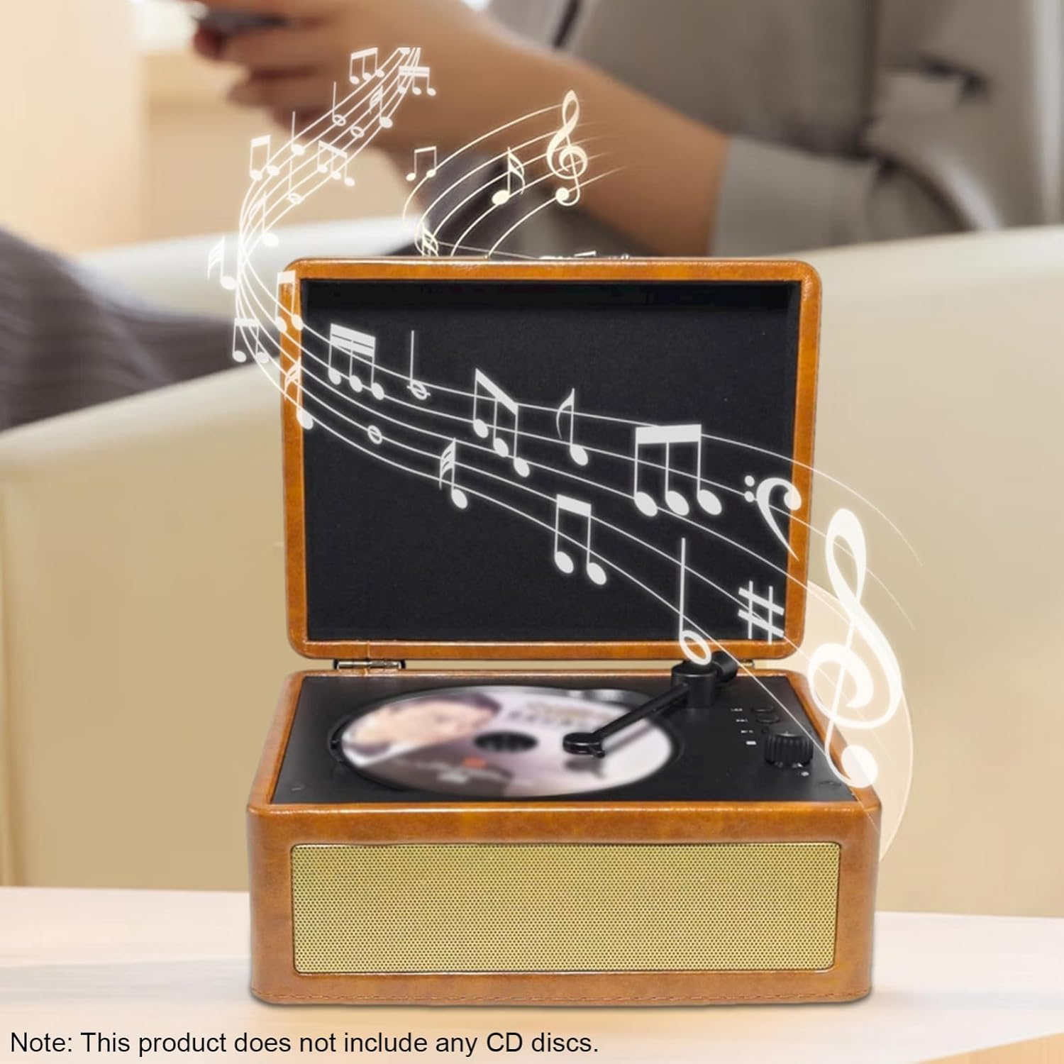 Generic Cd Player, Retro Cd Player Vintage USB Disk Playback with a Tray-Style Disc Insertion for Music Enthusiasts and Collectors Alike (#3) image number 1