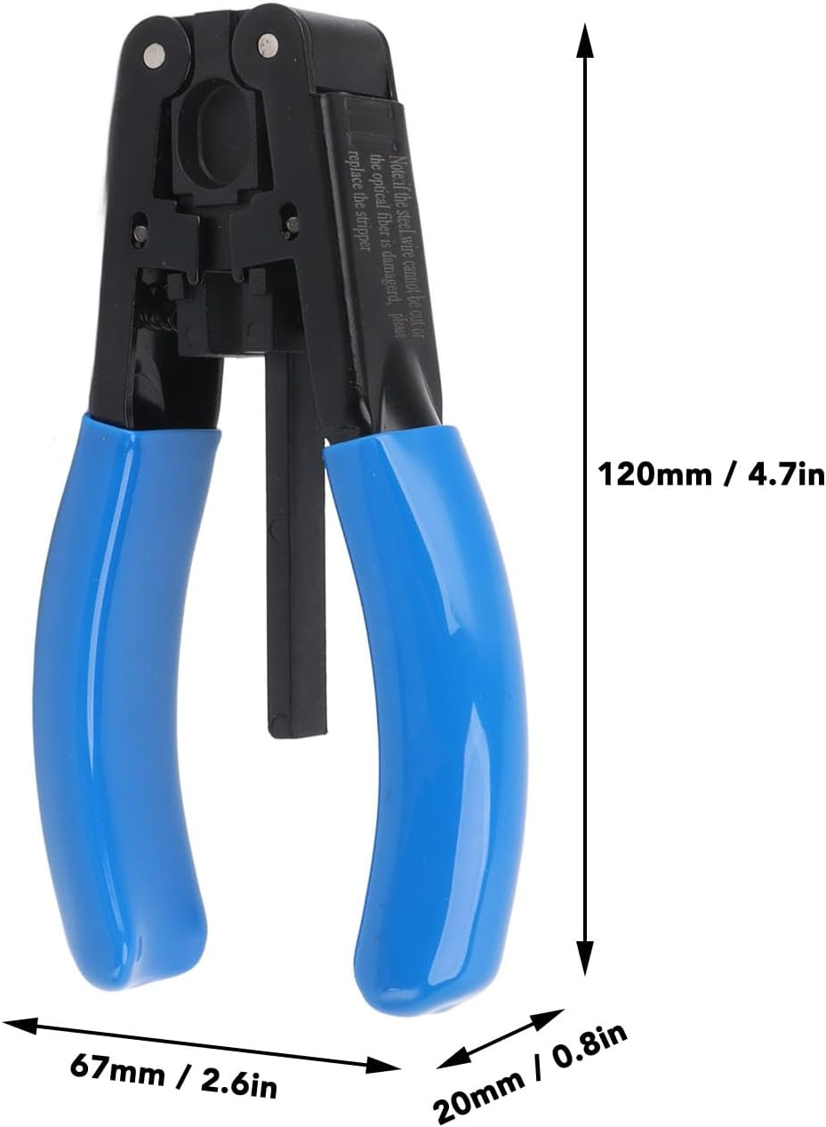 Fiber Optic Stripper 2.1X1.6Mm Portable Fiber Optic Cutter Tool Optical Cable Stripper Pliers Wire Stripping Tool