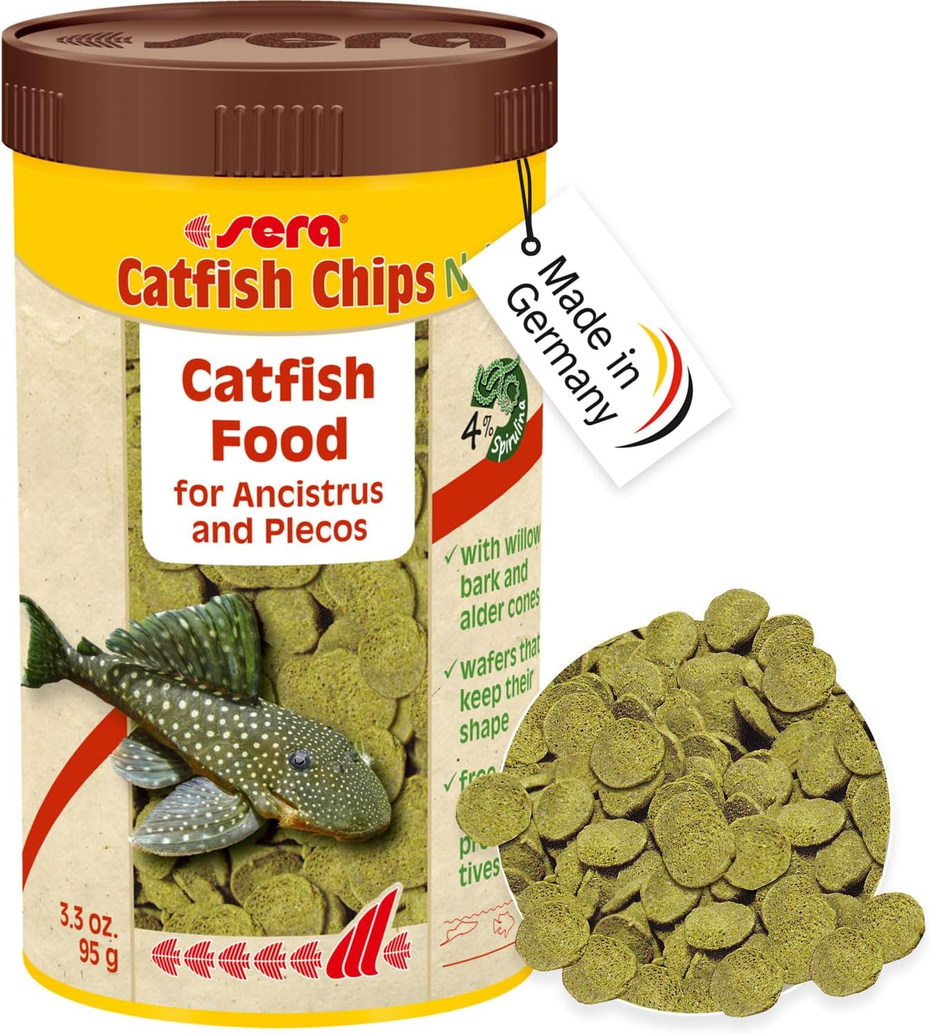 Sera Catfish Chips Fish Food, 95G image number 5