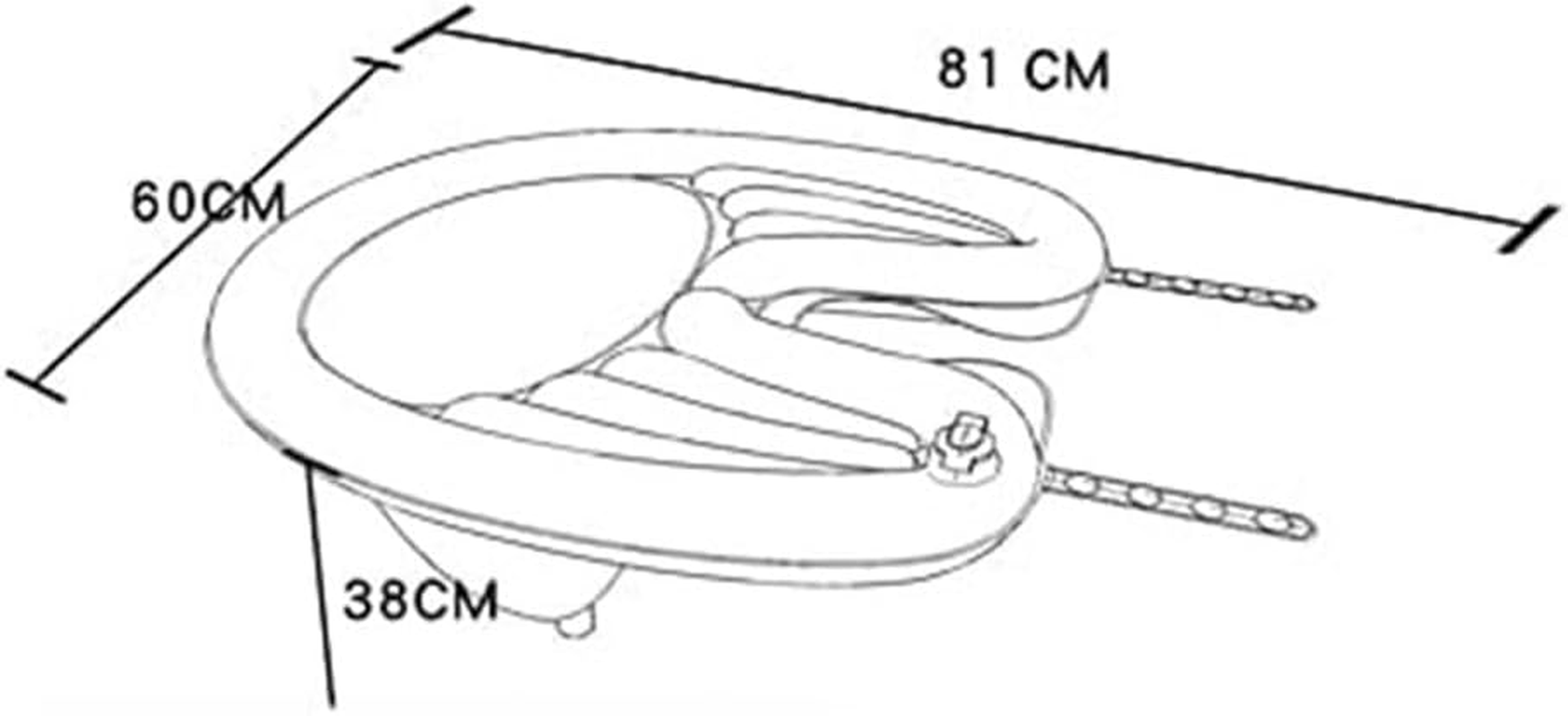 Upright Shampoo Basin Portable Inflatable Shampoo Basin for Washing and Cutting Hair at Home and in Bed without a Salon Chair Drains Tube and Waterproof Shawl Home Shampooing Basins image number 3