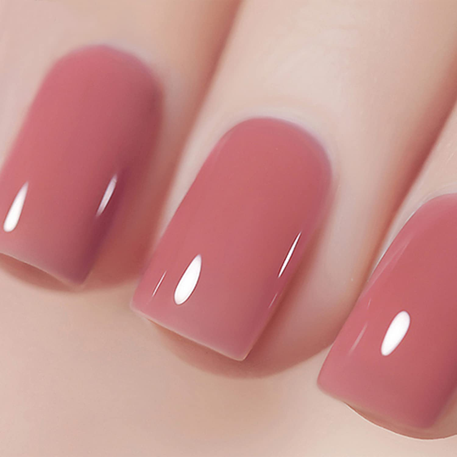 Vishine 12Pcs Sheer Pink Nude Jelly Gel Nail Polish Set Neutral Skin Tone Color Gel Kit Soak off UV LED Nail Polish Translucent Stone Varnish Nail Gel 8Ml image number 4