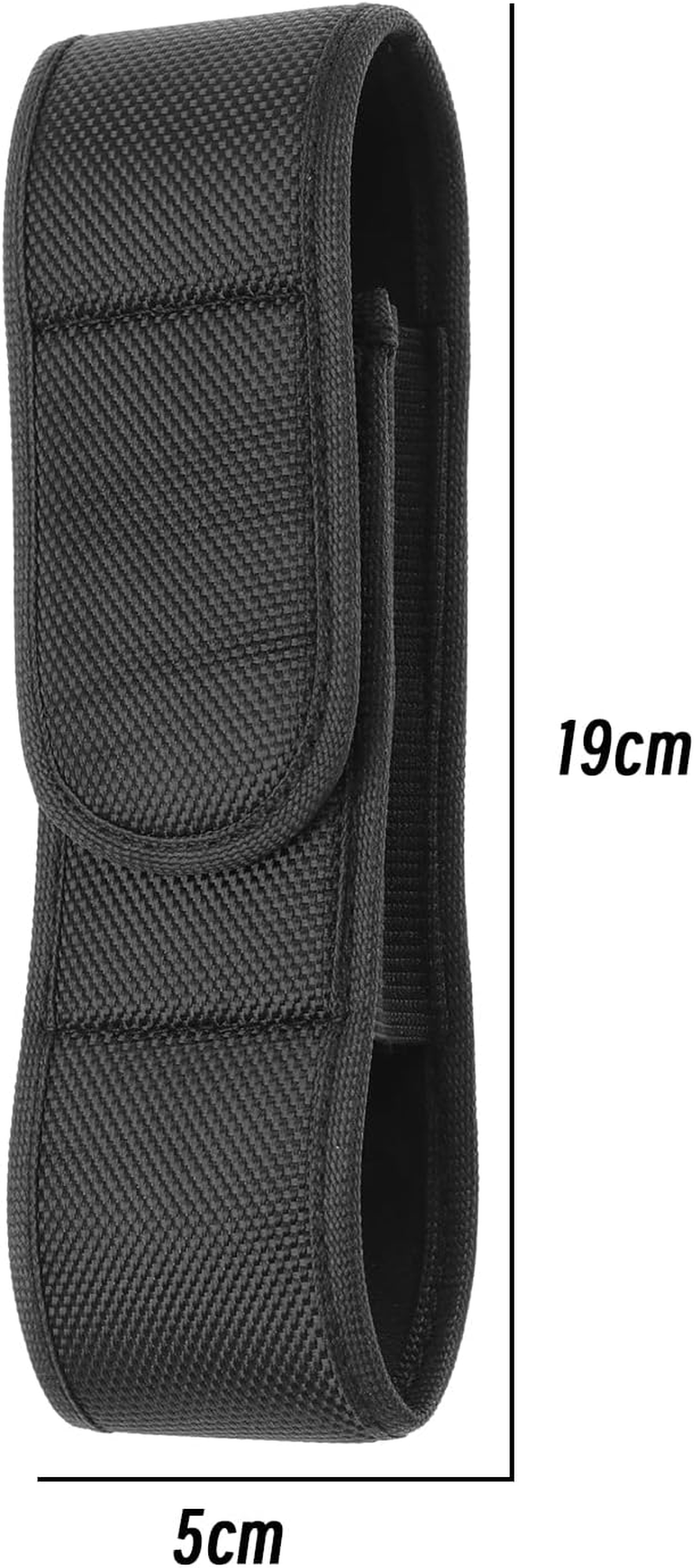 Ecsing Flashlights Pouch Tactical Flashlight Holster Nylon Flashlight Torch Pouch Accessories for Hiking Climbing Working Outdoors 19X5Cm image number 1