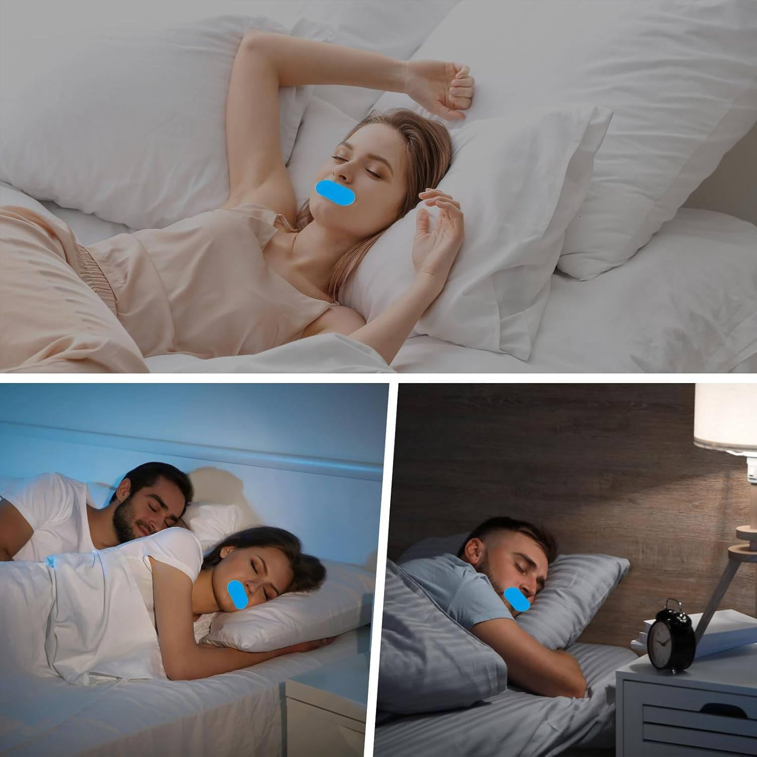 Mouth Tape for Sleeping, 40 Pcs anti Snoring Sleeping Tape, Cotton Mouth Strips for Better Sleep, Snore Tape, Improves Sleeping and Wellbeing image number 2