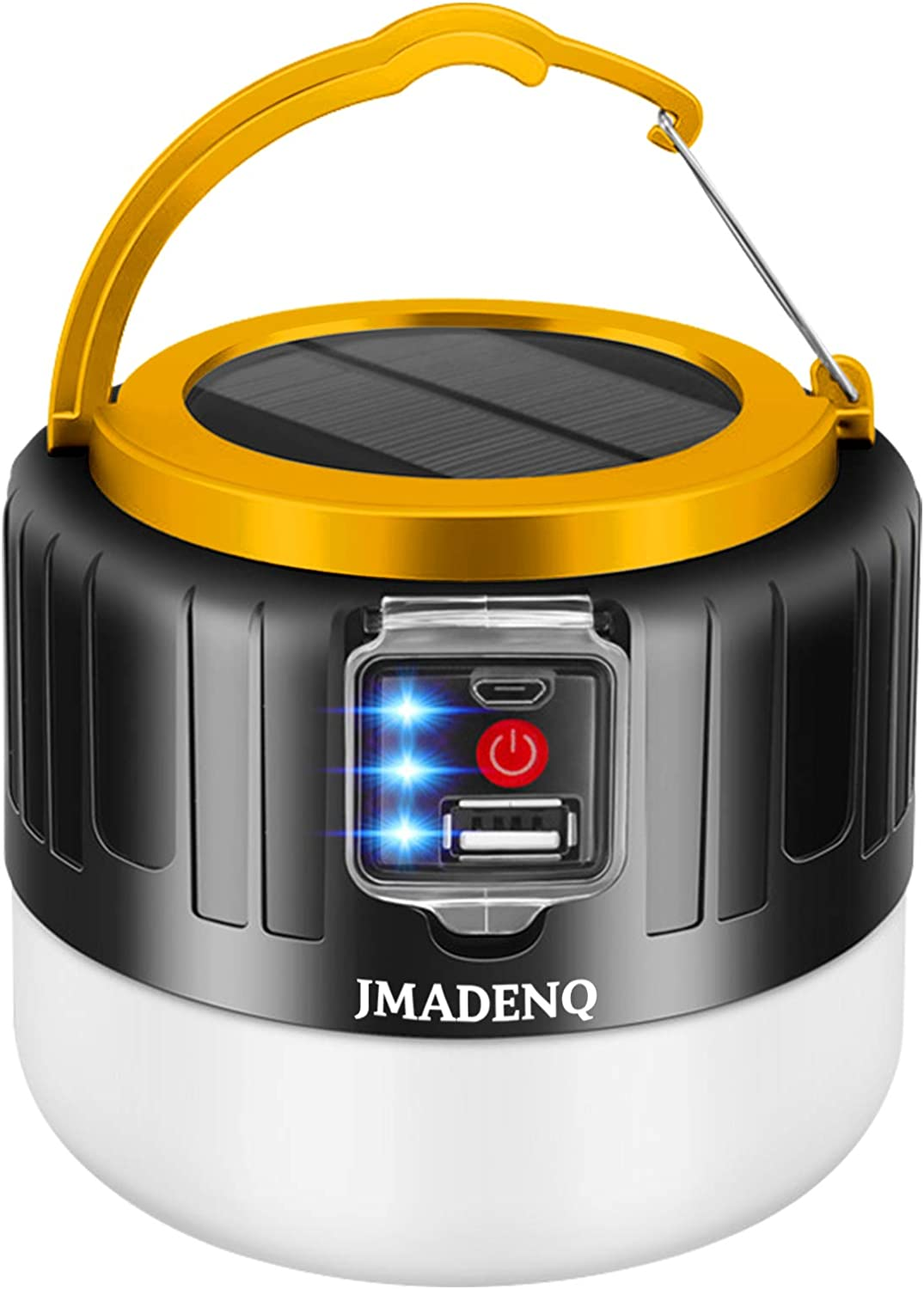 2023 Upadte Solar Lantern Flashlights Charging for Phone, USB Rechargeable Led Camping Lantern, Collapsible & Portable for Emergency, Hurricanes, Power Outage, Storm (W000-9886) image number 3