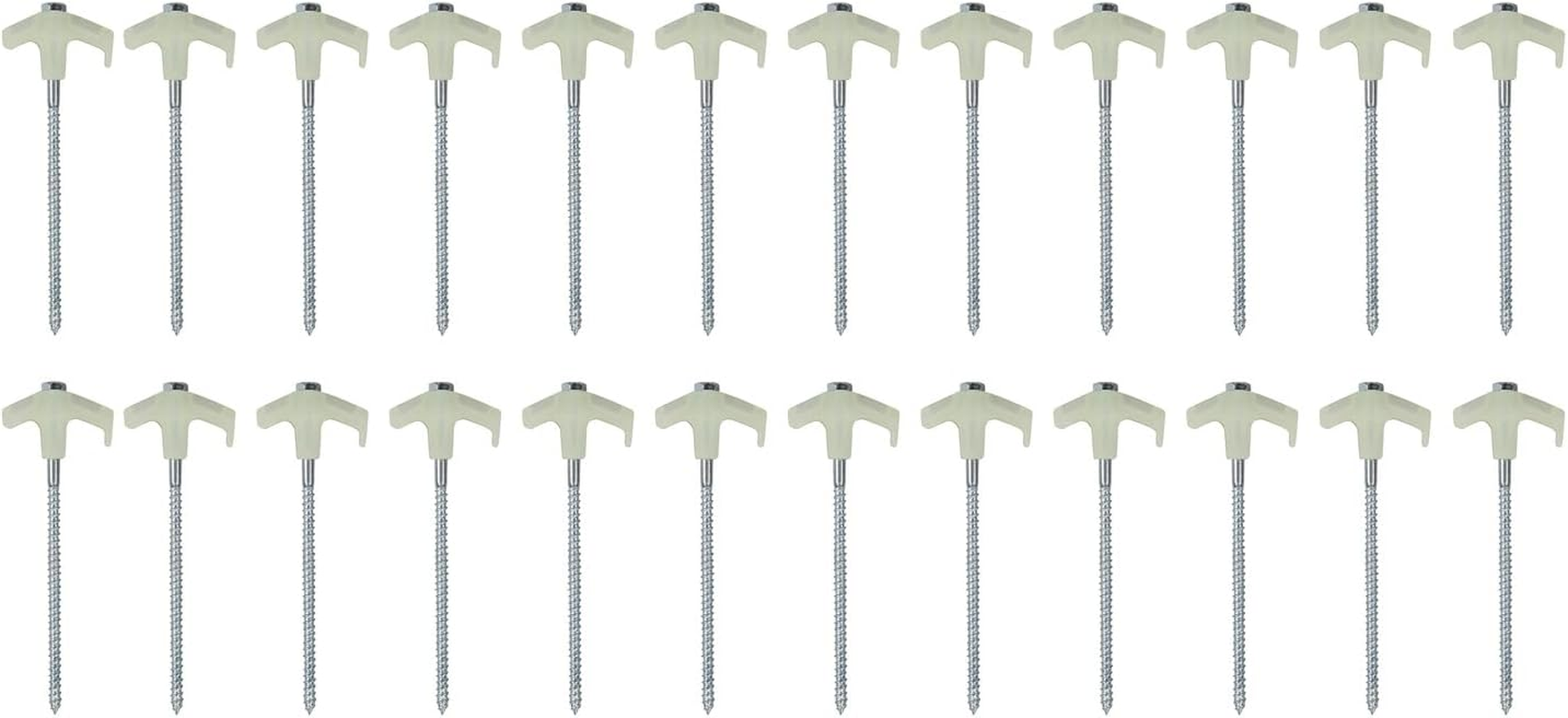 Oztrail Screw-In Tent PEG Set 25 Piece Glow in the Dark