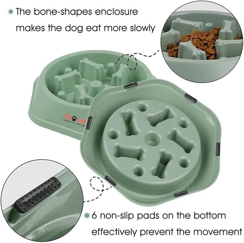 Pawluv Slow Feeder Dog Bowl &ndash; Anti-Choke Maze Design, Non-Slip Base, Bpa-Free, Fun Puzzle Dish for Fast Eaters & Bloating Prevention (Pink) image number 2