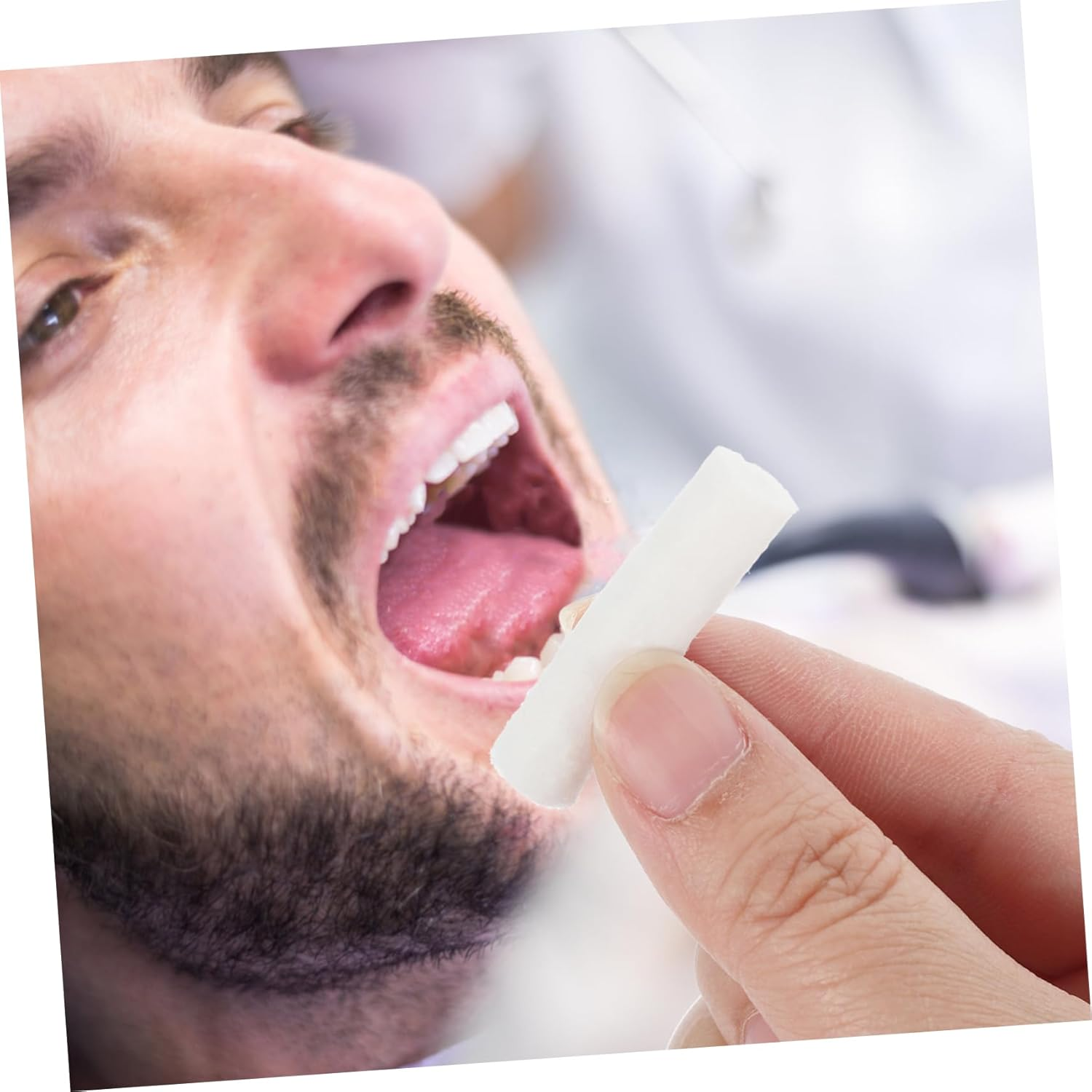 Alipis 50Pcs High Absorbent Cotton Rolls for Nose Plugs and Dental Use 1.5X3/8 Inch Disposable Nose Bleed Plugs for Home Care image number 2