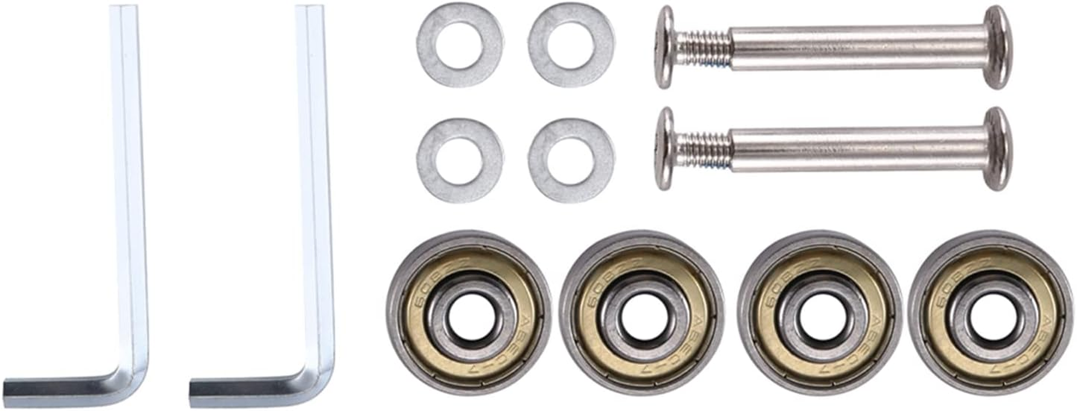 Lyaciomn 55Mm X 18Mm Luggage Suitcase Replacement Wheels, PU Swivel Caster Wheels Carbon Steel Bearings Repair Kits Black