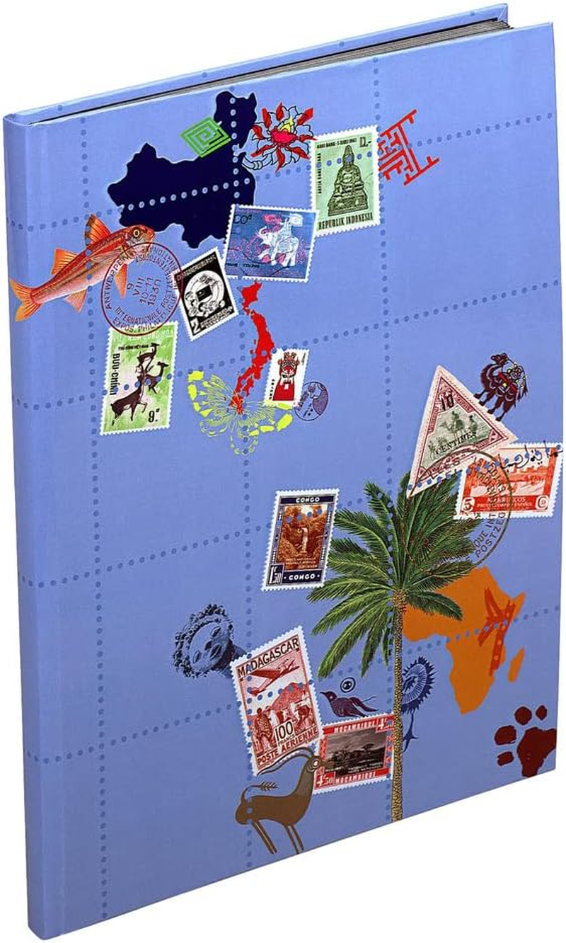 Exacompta 25644E - Globe Trotter Stamp Album, 22.5X30.5Cm, 16 Pages, 9 Strips, Random Colour Cover image number 1