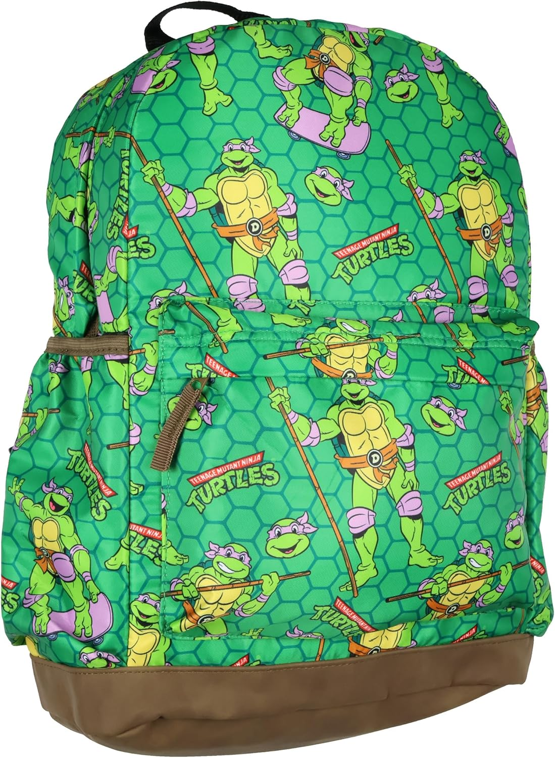 TMNT Backpack Nickelodeon Teenage Mutant Ninja Turtles Mayhem Character Kids School Bookbag, Orange, One Size, Classic