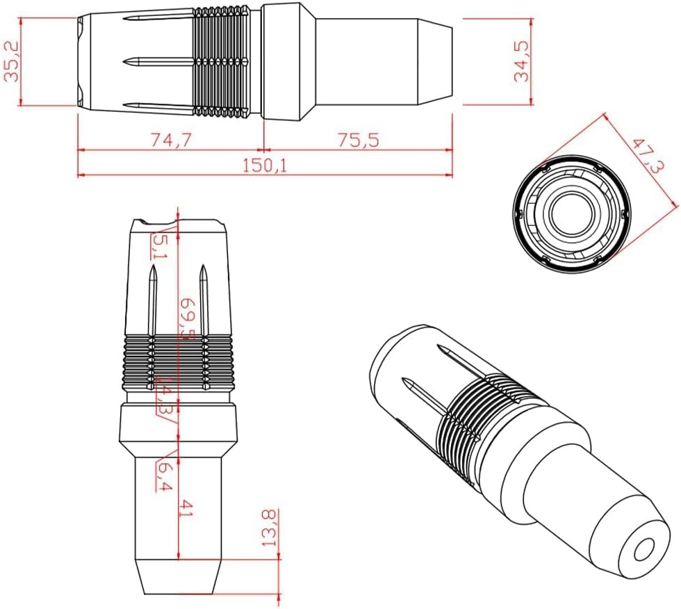 MOWOK for Yamaha R3 YZFR3 YZF-R3 R3 2015-2019 2020 2021 2022 2023 2024 2025 Motorcycle Accessories Aluminum Crash Protector Pad Falling Protection Frame Sliders Exhaust Slider (Black, 1 Pc) image number 3