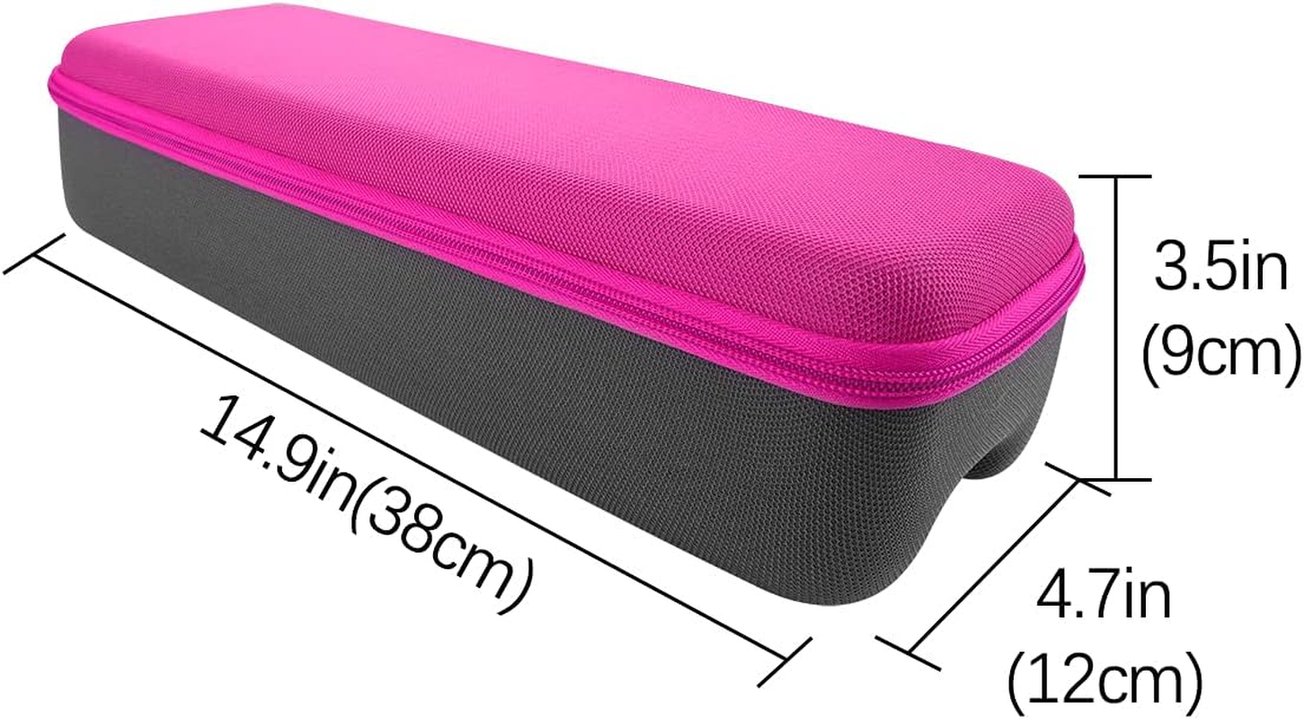 Linkidea Hard Travel Case for Hair Dryer Brush, Hot Tools One-Step Hair Dryer and Volumizer Styler, Hot Air Brush Carrying Case Box (Rose Red) image number 1