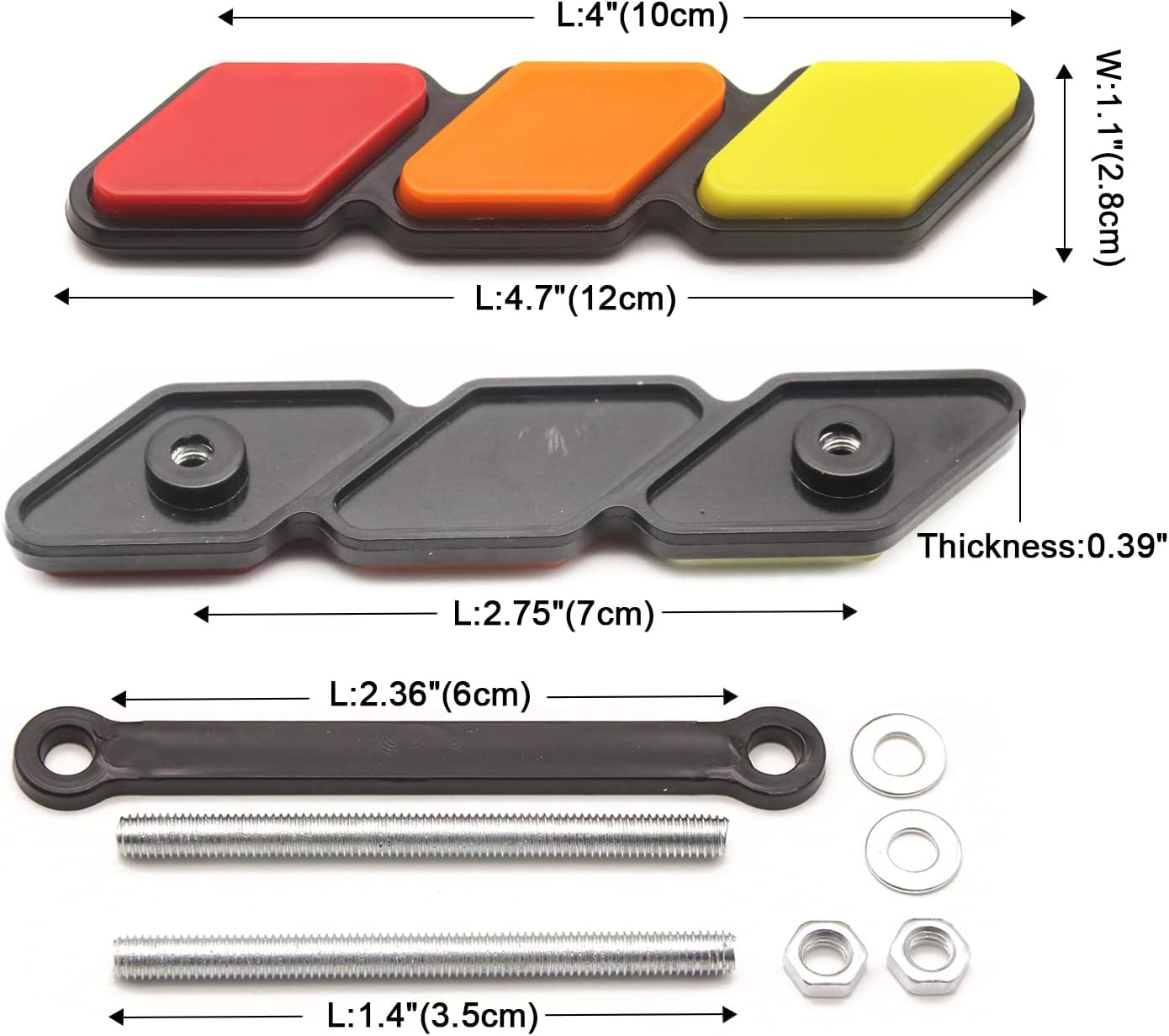 Front Grille Badge Emblem, Truck Emblem Decals Fit for Tac 4Runner Tundra Sequoia Rav4 Highlander Accessories image number 1