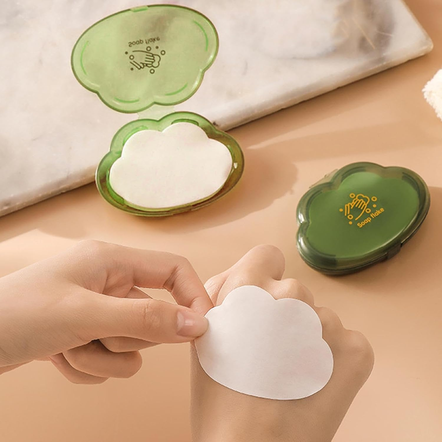 Travel Soap Sheets - 50 Foaming Sliced Soap Sheets Disposable Soap Sheets | Portable Paper Soap Easy to Use, Travel Essentials for Camping, Hiking, image number 5