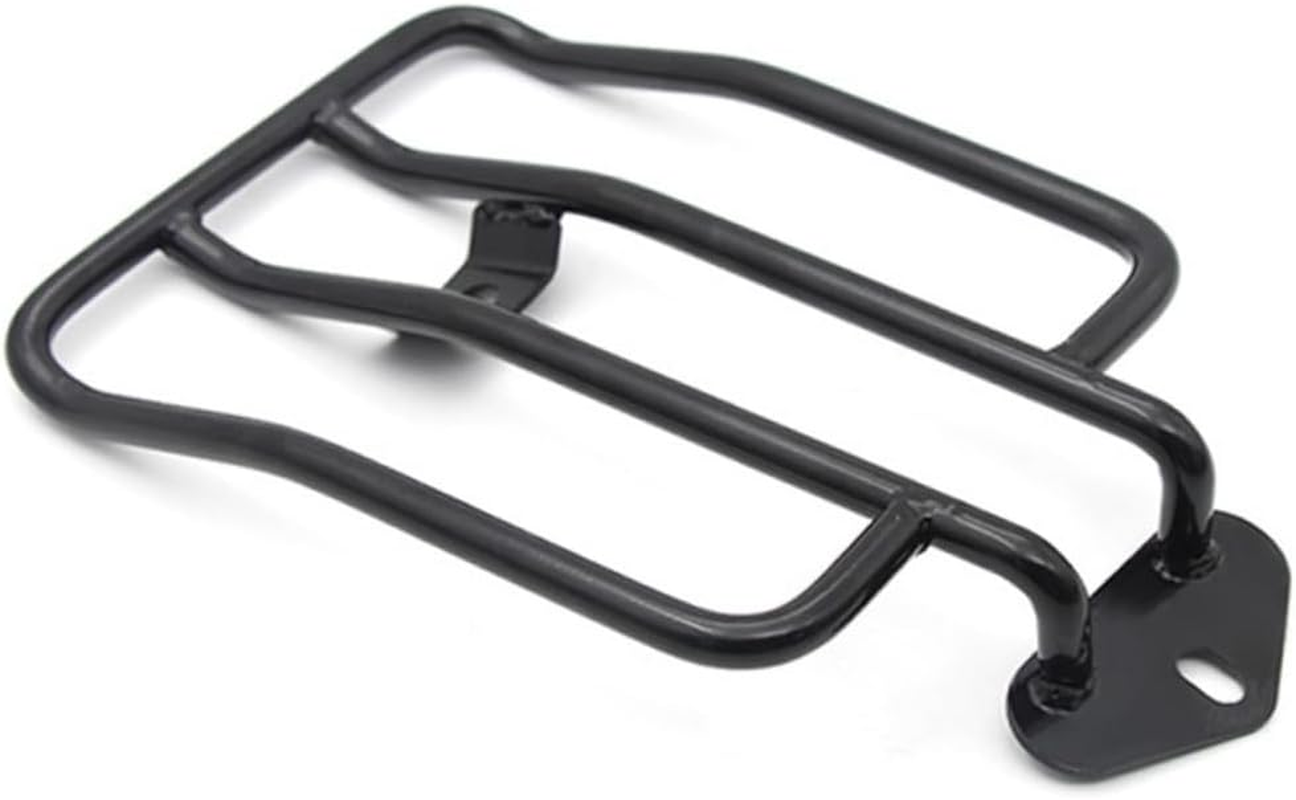 Ibasenice Universal Black Metal Motorcycle Luggage Rack Rear Seat Rear Luggage Bracket Quick Release Motorcycle Accessories for Men Mount