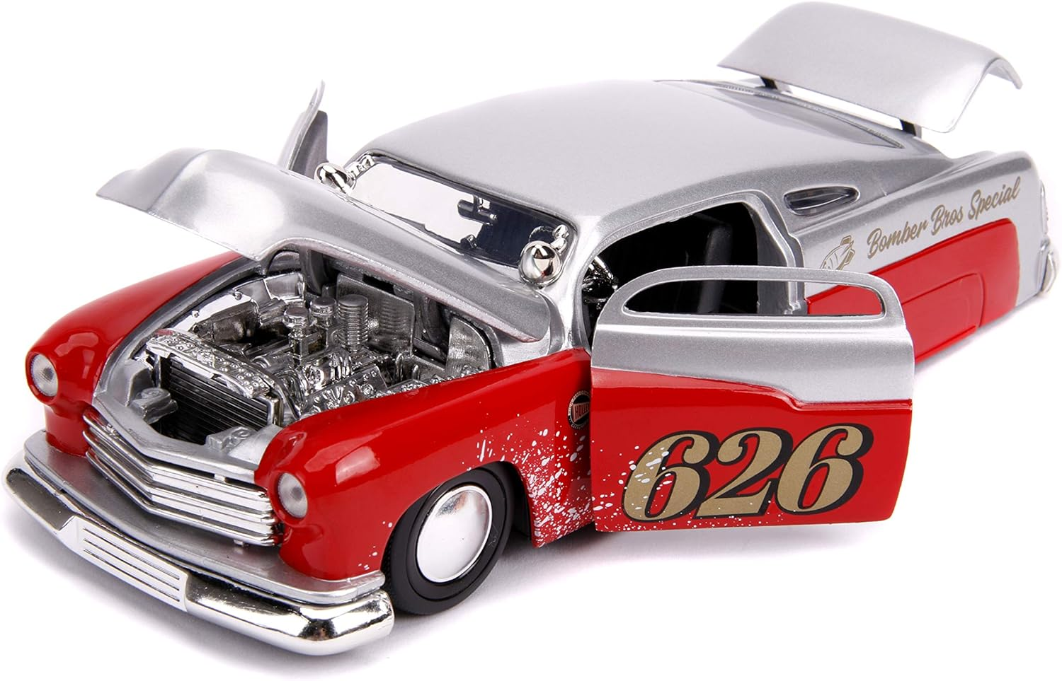 JADA Toys Big TIME Muscle - 1951 Mercury Coupe 1:24 Scale DIECAST CAR RED image number 5