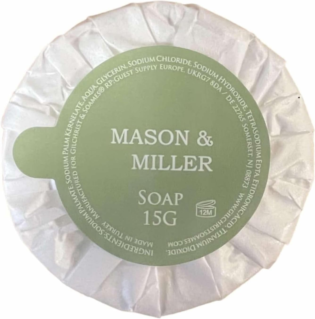 10 X Mason & Miller Tissue Pleated Guest Soaps