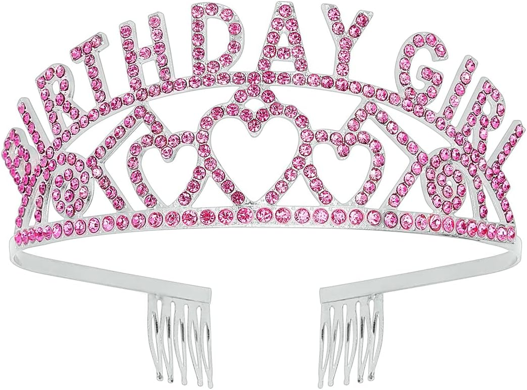 AOPRIE Birthday Crowns for Women Tiaras for Women Crowns for Girls Crystal Tiara Crowns for Women