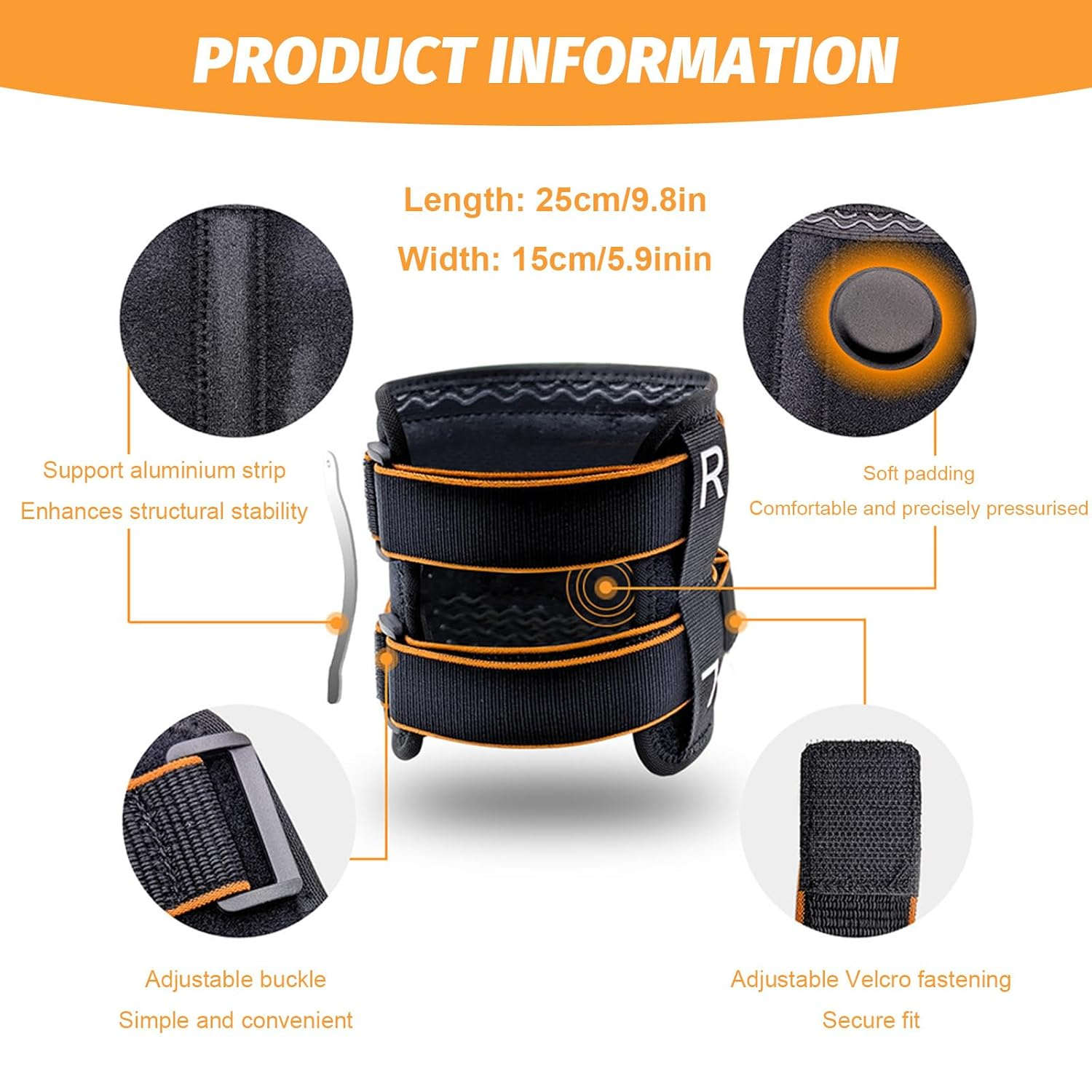 Sciatica Pain Relief Brace Device for Sciatic Nerve Pain, Sciatic Knee Leg Brace for Lower Back and Hip with Dual Pressure Pads, Suitable for Unisex image number 2