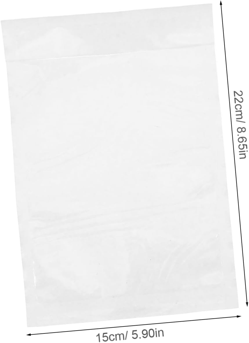 Anneome 100Pcs Self Sealing Shipping Pouches Window Self-Adhesive Packing List Envelopes for Documents Waterproof Mailing List Holder for Invoice