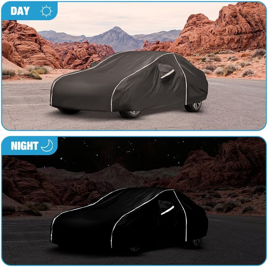 Waterproof Car Cover Compatible for BMW M5 M550I M550 528I 530I 530E 535I 535D 540I 550I 2004-2024 All Weather 6 Layers Full Car Cover with Storage Bag image number 2