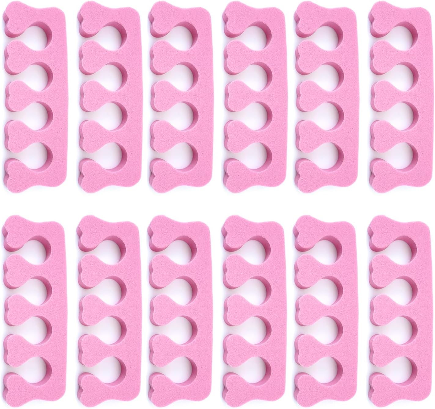 Quacc 12Pcs Sponge Toe Separators Soft Finger Separators Toe Divider Spacer for Polishing Pedicure Manicure Coating Gel Painting Nail Art Beauty Accessories image number 5