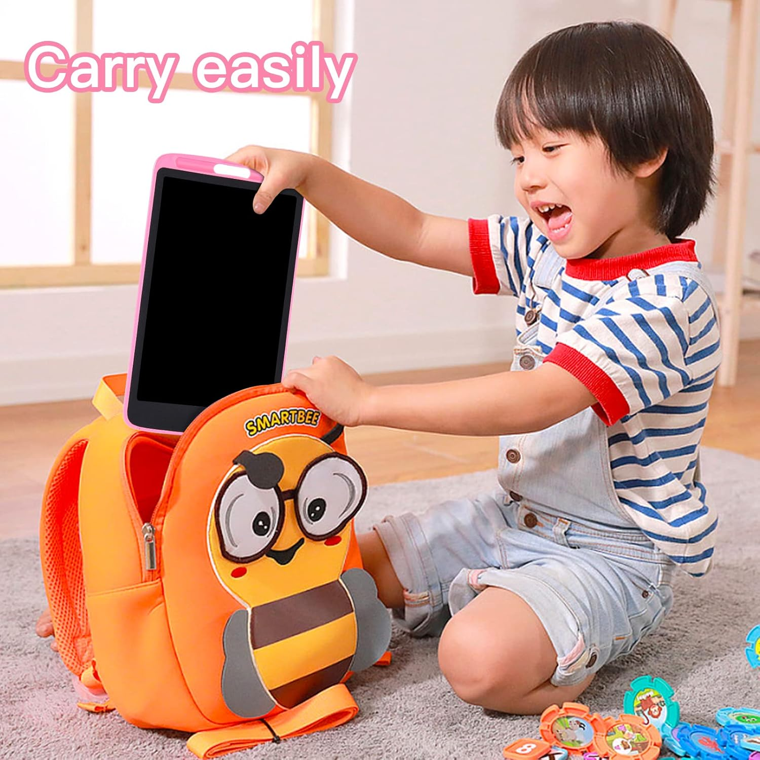 Blueswan Kids Toys, 10Inch Colorful Doodle Board, Drawing Pads for 2 3 4 5 6 7 8 Years Old Boys Girls Gifts, Birthday Party School Gifts for Kids, Toddlers Travel Games Activity Learning Toys