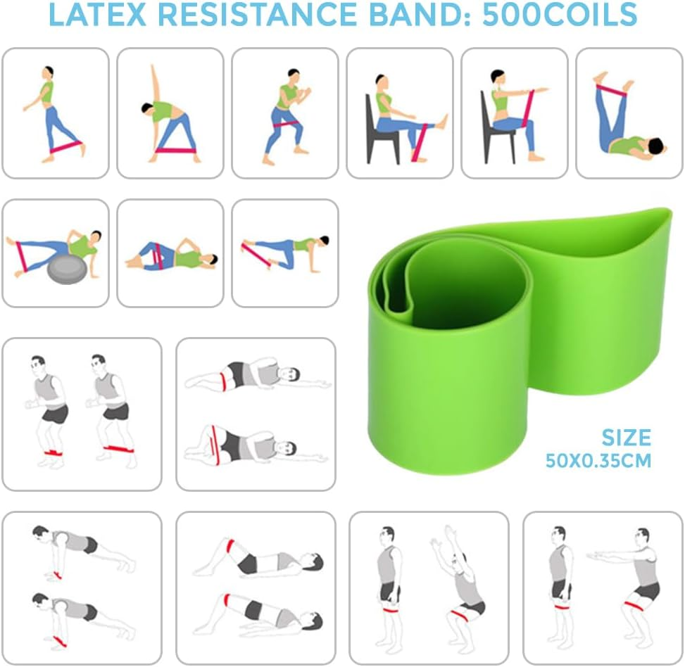 VYNTEL Women'S Yoga & Pilates Set | Magic Ring, 25Cm Ball, Booty Bands, Figure 8 Resistance Band | Purple Home Workout Equipment for Glutes, Stretching & Fitness - Purple image number 2