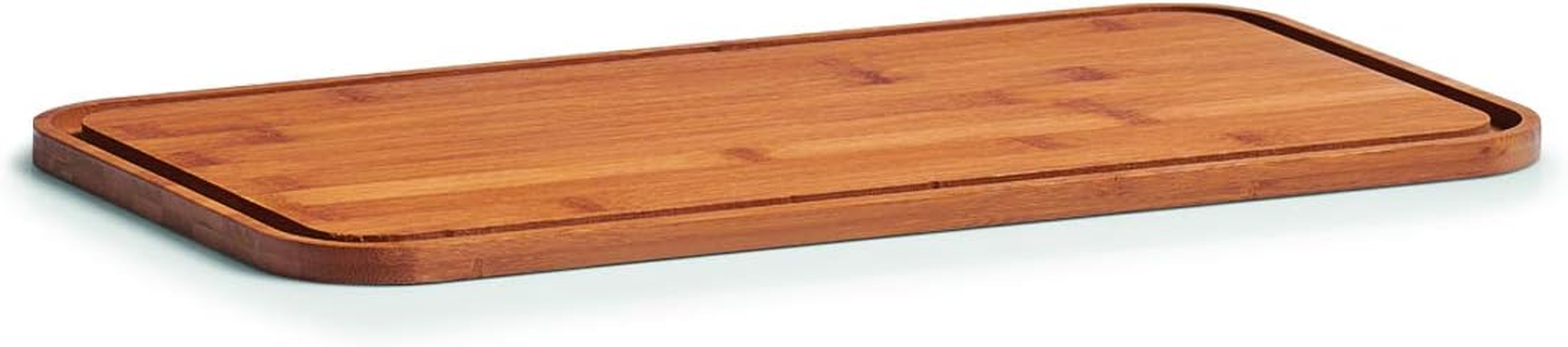 Zeller Bread Bin with Bamboo Lid, Metal, White, 42.5 X 23 X 13 Cm - Black image number 5