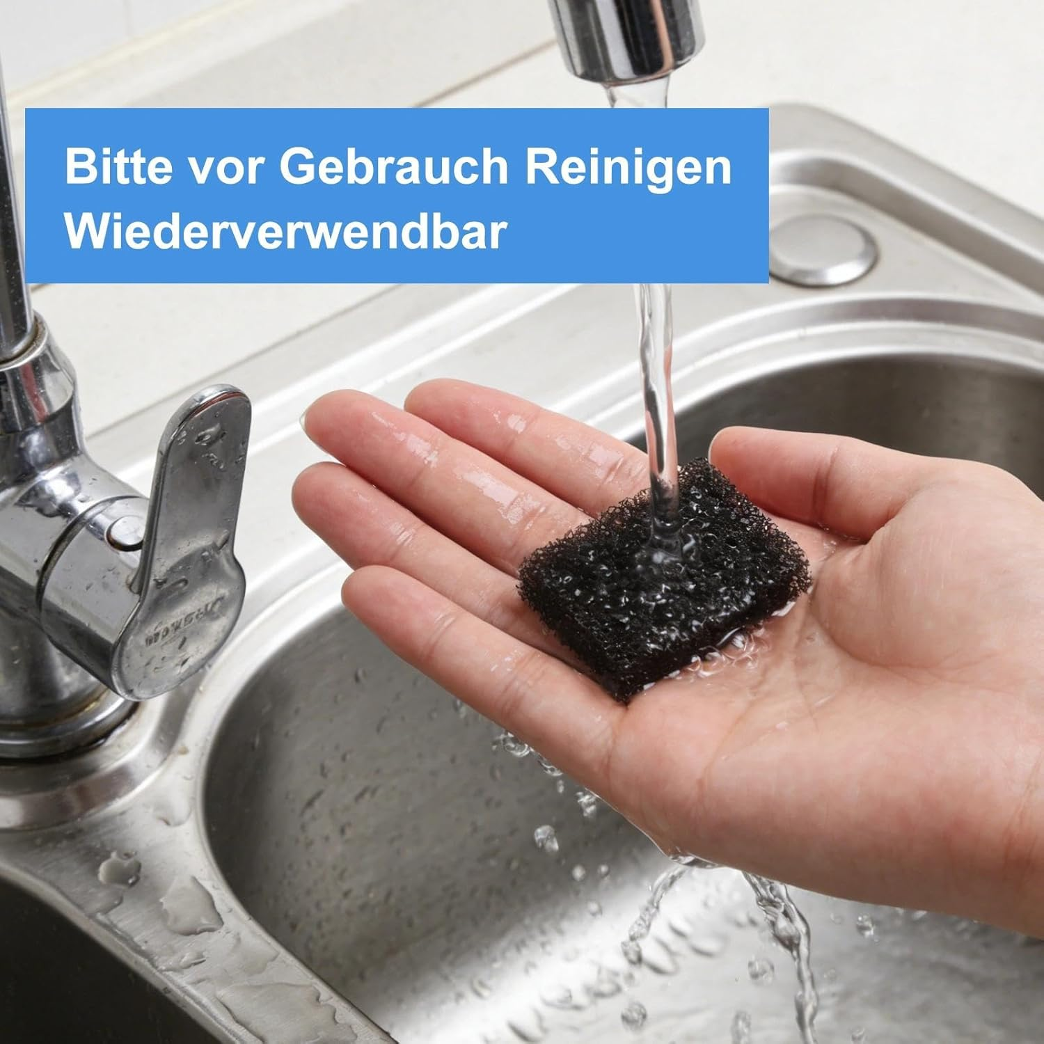 UOCAI Pack of 30 Pet Fountain Filters, Cat Fountain Filter Replacement Foam Filter for Cat Dog Water Dispenser Filter Black