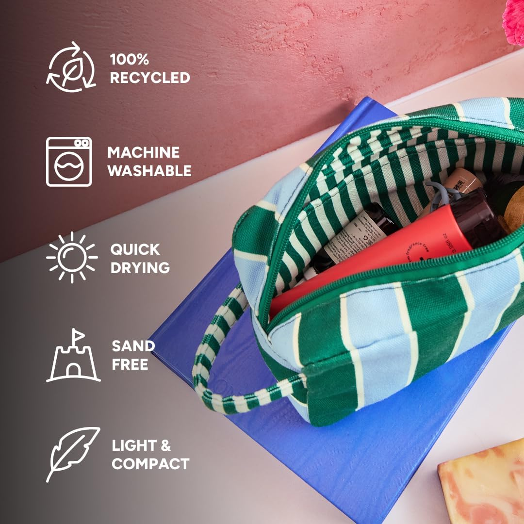 Dock & Bay Toiletry Bag - Large Travel Toiletries Kit - Peppermint Punch image number 2