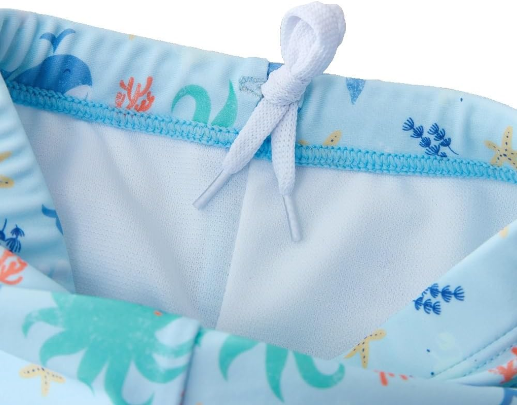 Big Softies Long Sleeve Rashie with Short & Hat - Whale, Size 0 image number 2