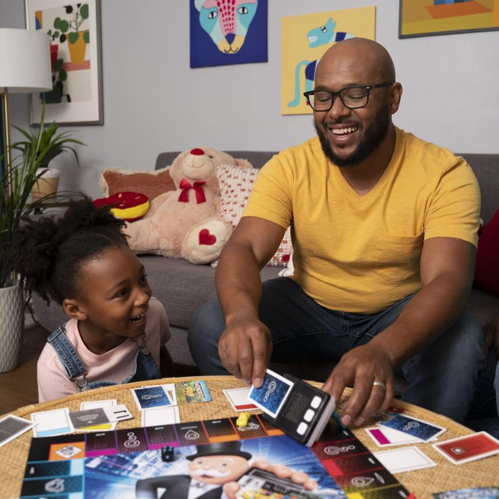 Monopoly Ultimate Rewards Board Game; Electronic Banking Unit; Choose Your Rewards; Cashless Gameplay; Tap Technology; for Ages 8 and Up