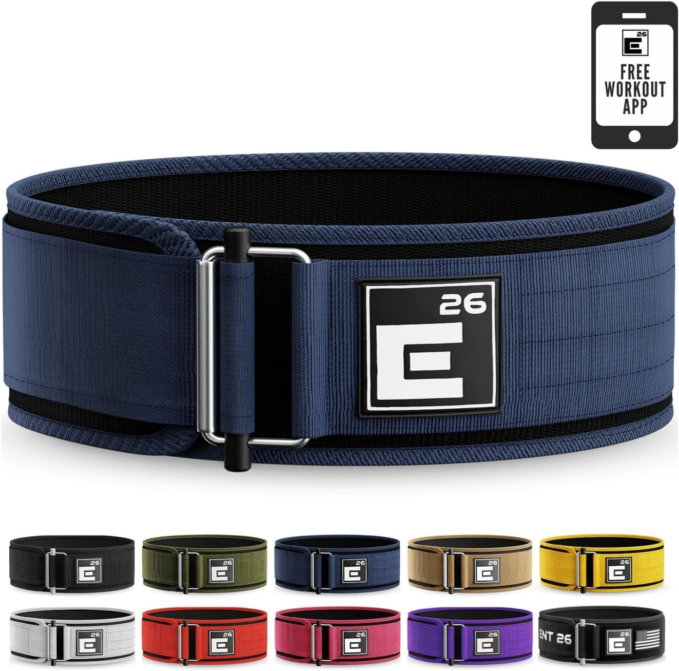 Self-Locking Weight Lifting Belt - Premium Weightlifting Belt for Serious Functional Fitness, Weight Lifting, and Olympic Lifting Athletes - Lifting Support for Men and Women - Deadlift Training Belt image number 6